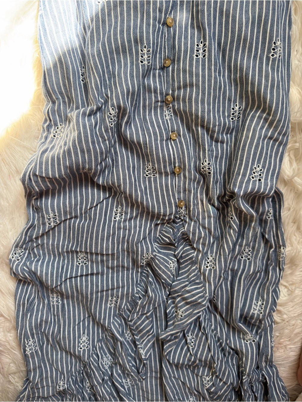 Smocked Strapless Eyelet Ruffle Summer Set - Picture 8 of 11